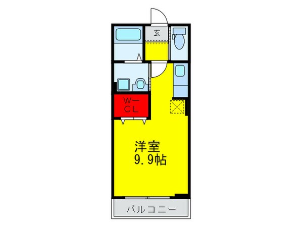 フローラ香ヶ丘の物件間取画像